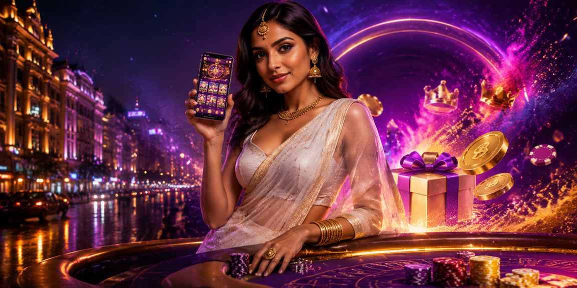 Responsible gaming awareness banner with urban background